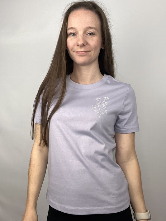 T-Shirt Boho Botanics - violett