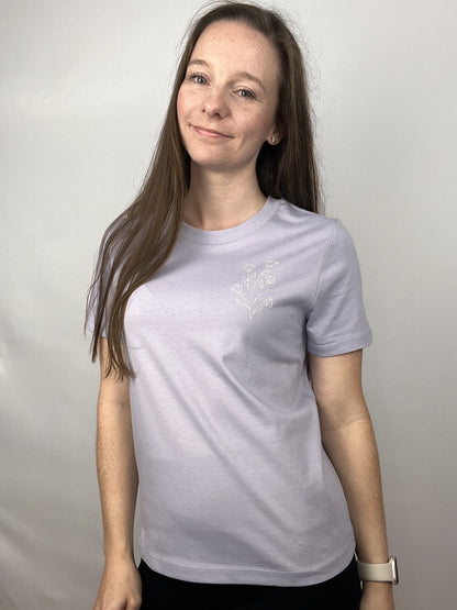 T-Shirt Boho Botanics - violett
