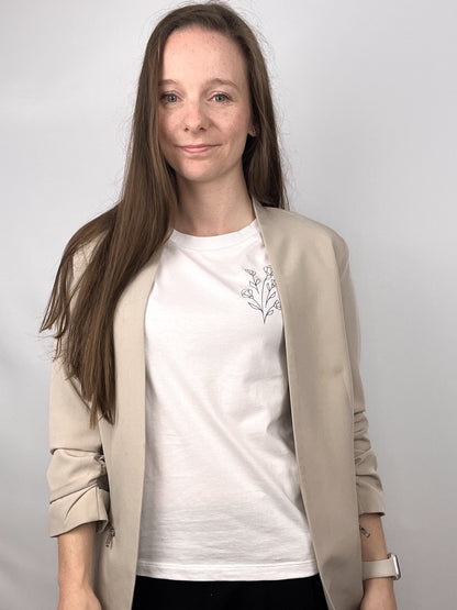 T-Shirt Boho Botanics - weiß