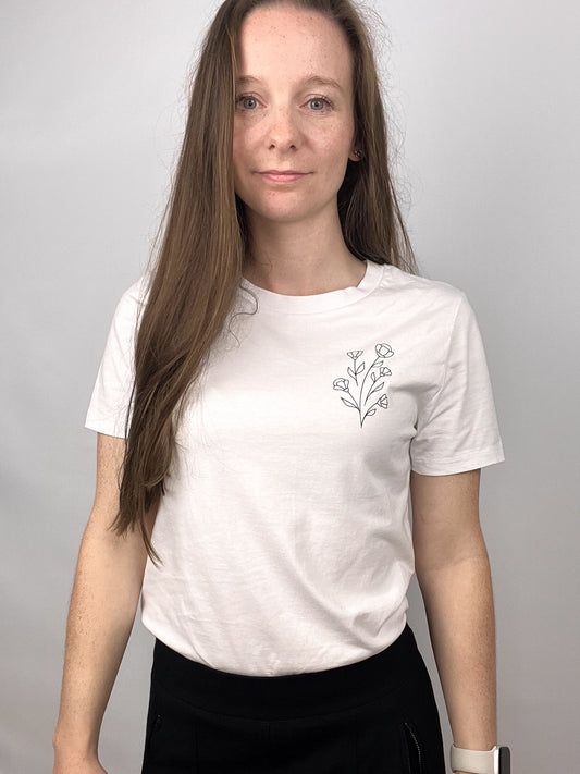 T-Shirt Boho Botanics - weiß