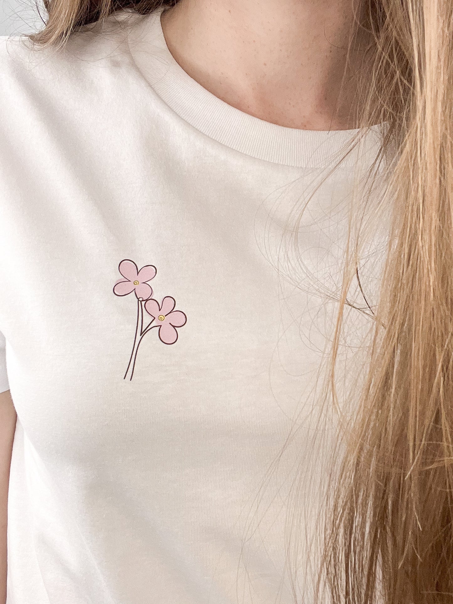 T-Shirt Bubblyflower- weiß