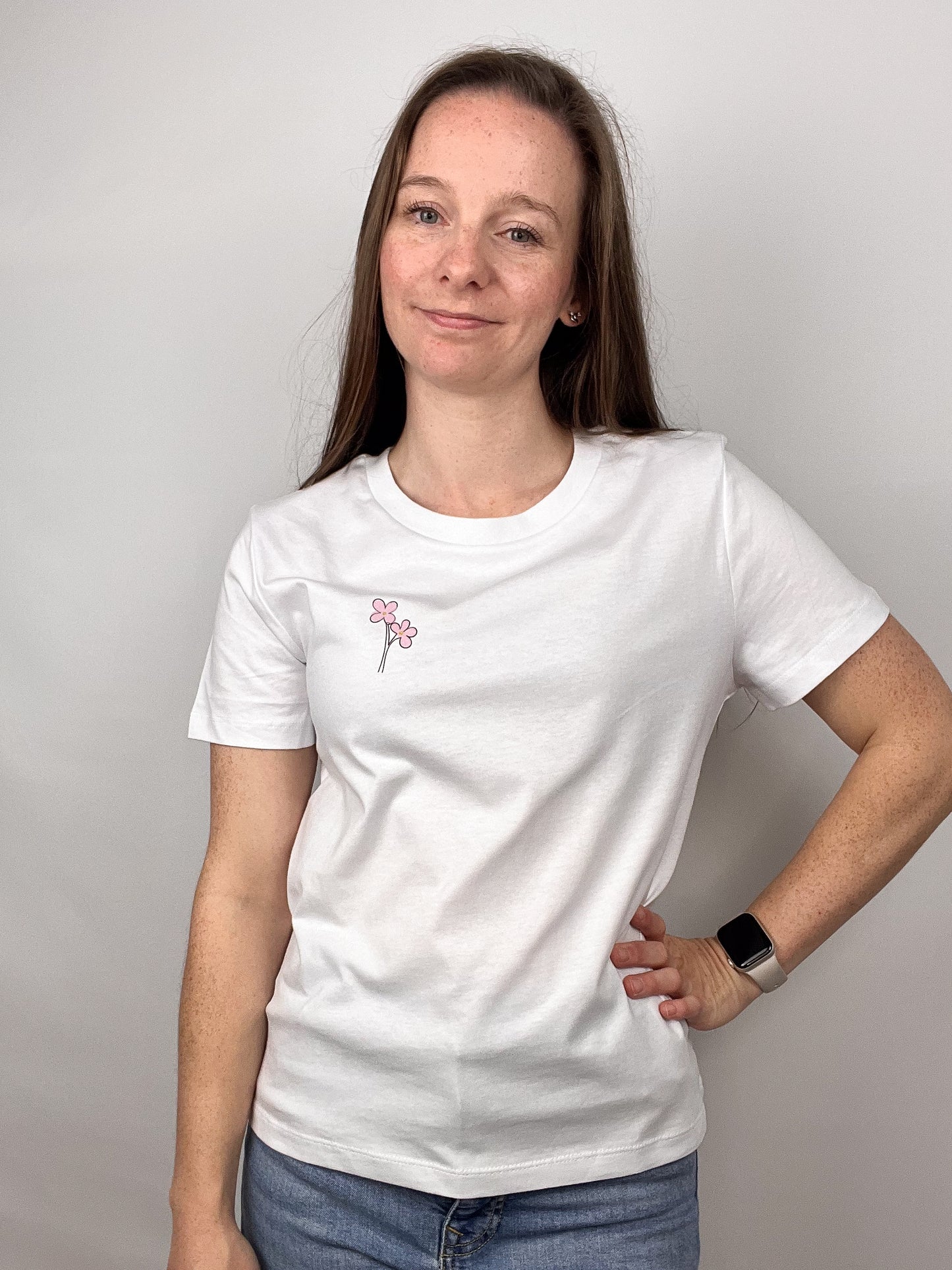 T-Shirt Bubblyflower- weiß