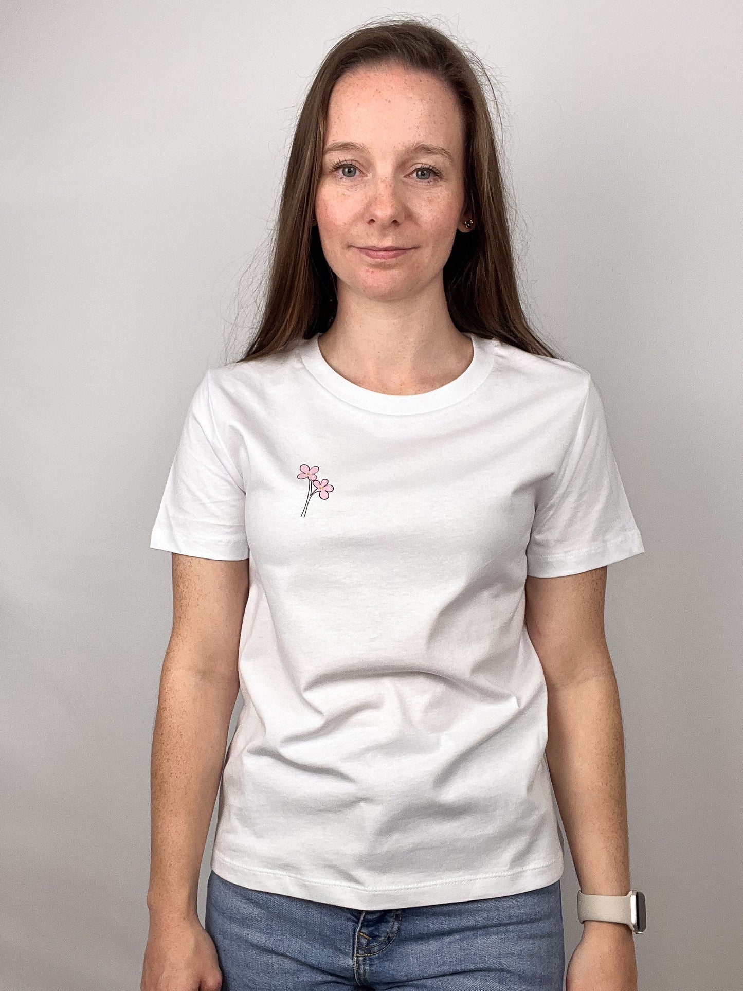 T-Shirt Bubblyflower- weiß