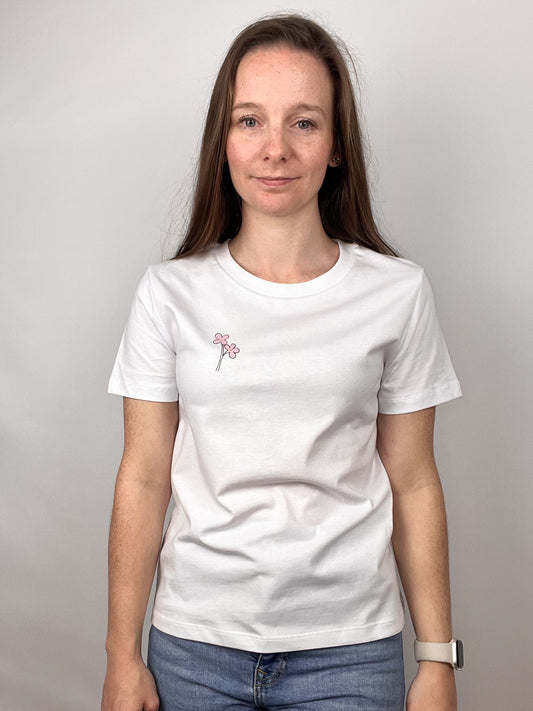 T-Shirt Bubblyflower- weiß