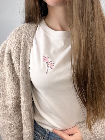 T-Shirt Bubblyflower- weiß