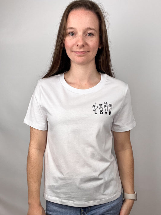 T-Shirt LOVE - weiß