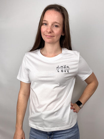 T-Shirt LOVE - weiß