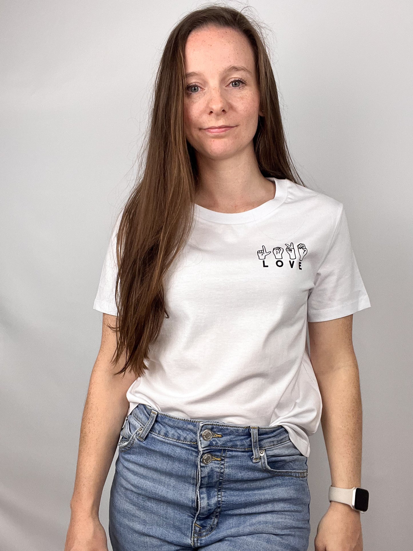 T-Shirt LOVE - weiß