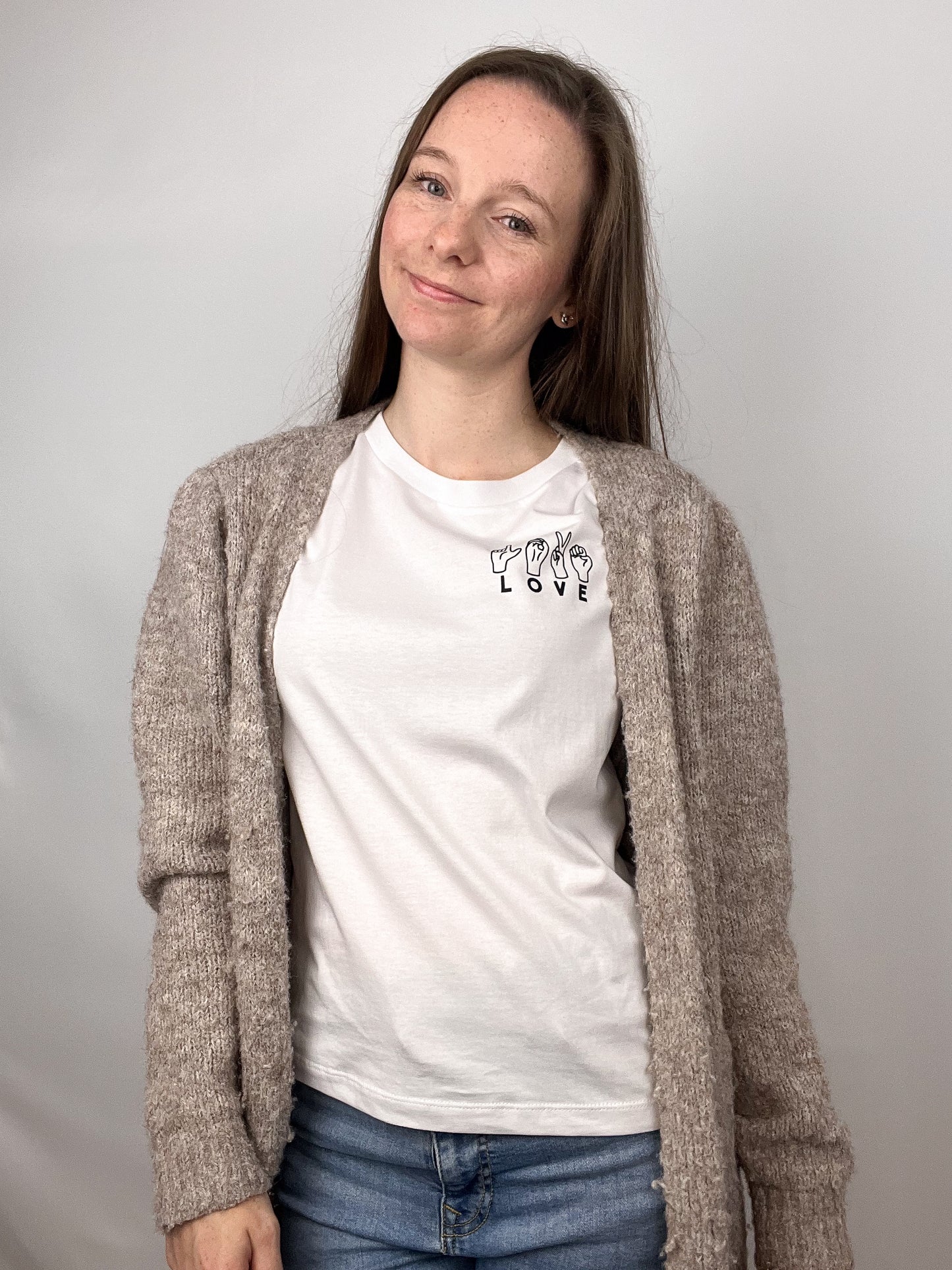 T-Shirt LOVE - weiß