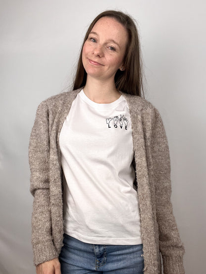 T-Shirt LOVE - weiß
