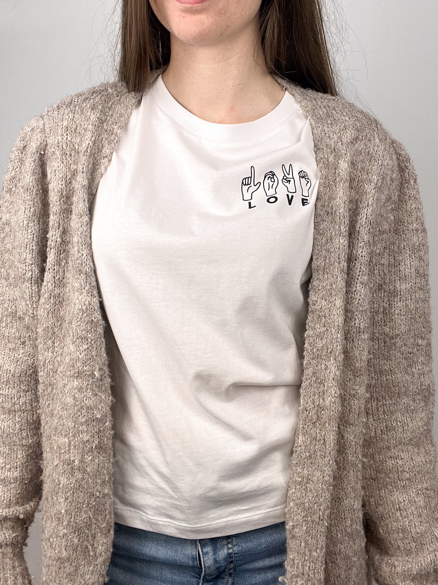 T-Shirt LOVE - weiß