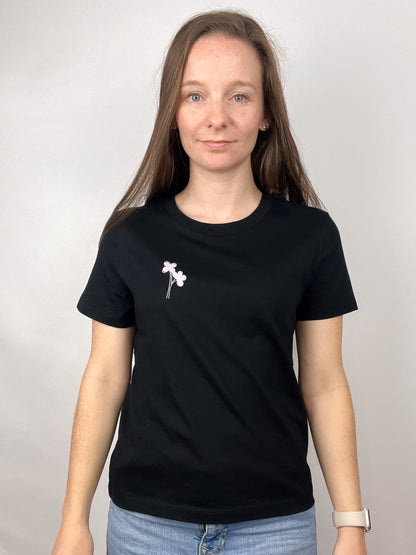 T-Shirt Bubblyflower- schwarz