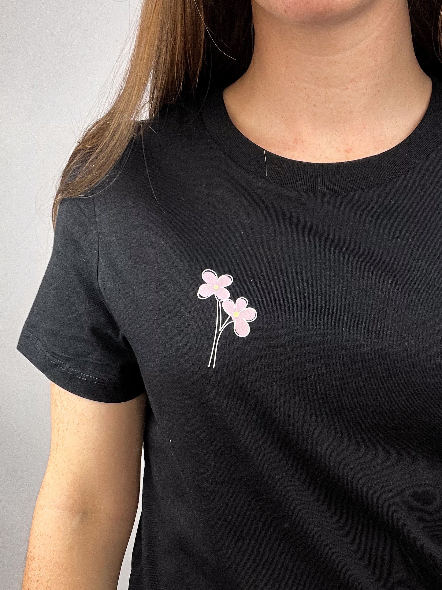 T-Shirt Bubblyflower- schwarz