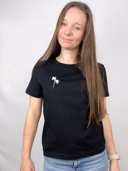 T-Shirt Bubblyflower- schwarz