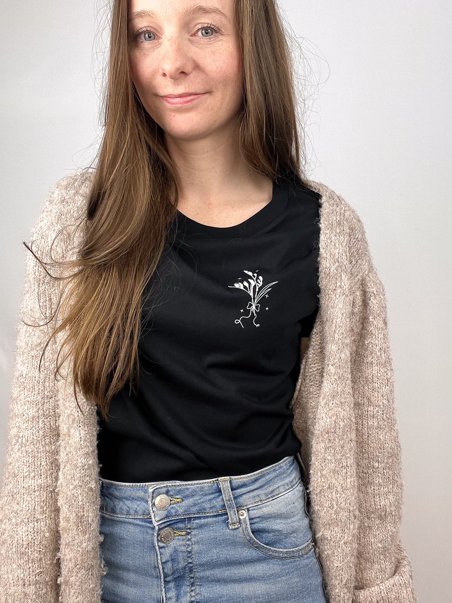 T-Shirt Bouquetbow - schwarz