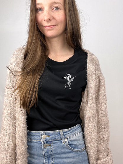 T-Shirt Bouquetbow - schwarz