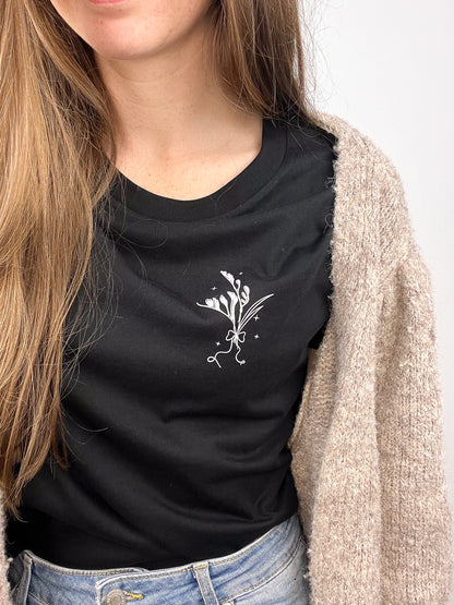 T-Shirt Bouquetbow - schwarz