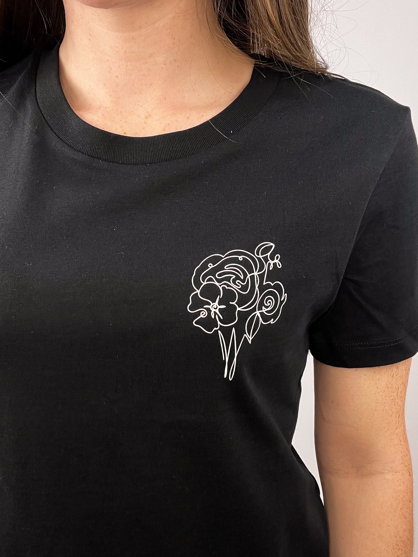 T-Shirt Roseline - schwarz