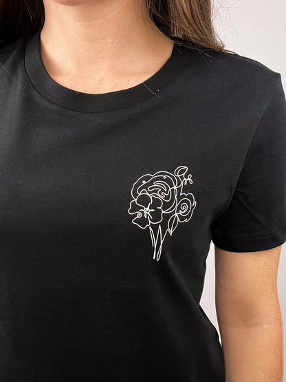 T-Shirt Roseline - schwarz