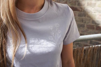 T-Shirt Boho Botanics - violett