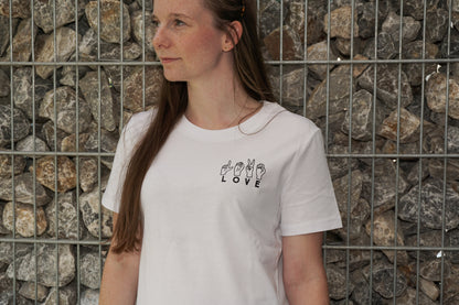 T-Shirt LOVE - weiß