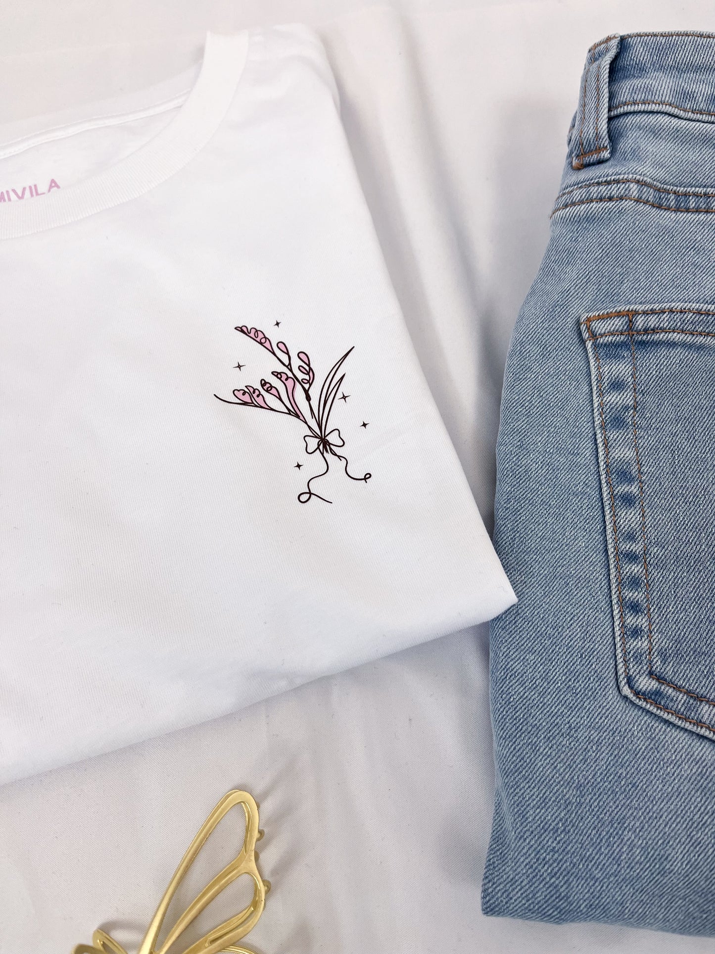 T-Shirt Bouquetbow - weiß